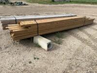 Bundle of treated lumber