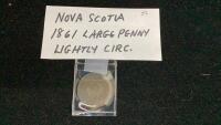 NOVA SCOTIA, CANADA 1861 LARGE PENNY