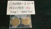 CANADA 1911/13. LARGE 1 CENT PIECES
