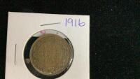 CANADA 1916 LARGE ONE CENT PIECE