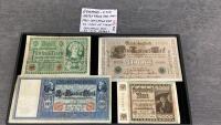 (4) OLD NOTES FROM GERMANY - 1910-1922