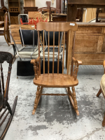 WOODEN ROCKING CHAIR