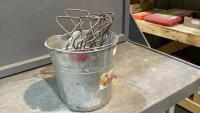 DENTED GALVANIZED W/ (8) HAY TARP ANCHORS