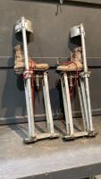 SET OF STILTS - CALF STRAP MISSING