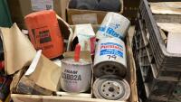 BOX OF OIL & FUEL FILTERS