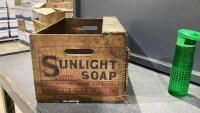 SUNLIGHT SOAP WOODEN CRATE