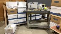 PALLET OF LARGE AMOUNT OF ALL OCCASION TROPHY ITEMS - (24) BOXES W/ SPORTS, PICTURE FRAMES, WOOD SCROLLS, MEDALS, ETC