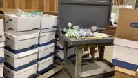 PALLET OF LARGE AMOUNT OF ALL OCCASION TROPHY ITEMS - (24) BOXES W/ SPORTS, , WOOD BASES, BMX, MARTIAL ARTS ETC