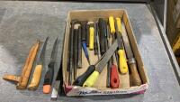 FLAT W/ FILES, CHISELS, FILET KNIVES, PUNCHES