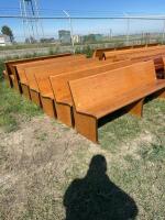 7 foot church pews