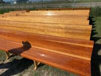 14 foot hardwood church pews