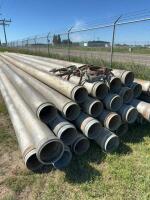 (28) 10 inch collar lock steel pipe / bidding per pipe