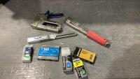 FLAT W/ STAPLE GUNS, STAPLES,