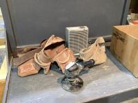 (3) TOOL POUCHES, HOLMES HEATER, CH RANDOM ORBITAL SANDER