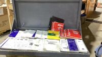 BOX OF SERVICE MANUALS - NEW HOLLAND CUTTER BAR & GRAN HEADS, TILLAGE & SPRAYERS, BALERS, SMALL TRACTORS AND MACDON BIDIRECTIONAL MANUALS