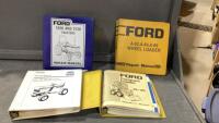 BOX OF REPAIR. MANUALS - FORD WHEEL LOADERS, COMPACT LOADER, LAWN & GARDEN TRACTORS