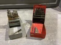 (2) METAL CASES OF DRILL BITS - PARTIAL SETS