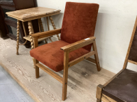 HEAVY WOOD FRAME CHAIR