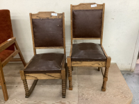 2 CHAIRS - ONE IS A ROCKER