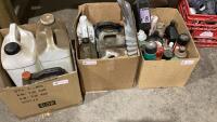 (3) BOXES OF SHOP FLUIDS