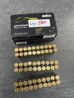 58 live rounds of Sako 22-250 rem PAL REQUIRED FOR PURCHASE