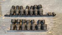 FLAT OF MAXIMUM METRIC + SAE SWIVEL SOCKETS