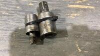 (2)SNAP-ON IMPACT SWIVELS 3/8 + 1/2&rdquo; DRIVE