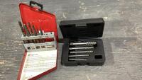 (2) ITEMS - PARTIAL SNAP-ON DRILL EXTRACTOR SET + PRO POINT 5 PIECE SPIRAL SCREW EXTRACTOR SET