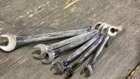 6 PIECE MASTER GRIP RATCHETING WRENCH SET. SAE