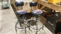 (2) STOOLS - HOT ROD SERIES - HYDRAULIC ADJUSTABLE