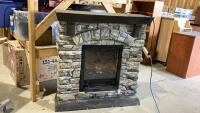 ELECTRIC FIREPLACE -LIGHTS,HEAT & FLAMES