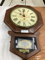 COCA-COLA CLOCK WITH KEY AND PENDULUM