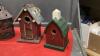 (4) DECOR LANTERNS & (2) BIRD HOUSES - 2