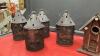 (4) DECOR LANTERNS & (2) BIRD HOUSES - 3