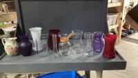 BOX W/VASES, PITCHER
