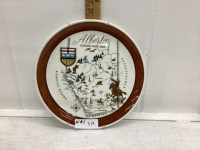 MEDICINE HAT POTTERIES SLEEPY INDIAN PLATE