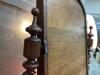 ANTIQUE SMALL DRESSER MIRROR W/ BARLEY TWIST ARMS - 8