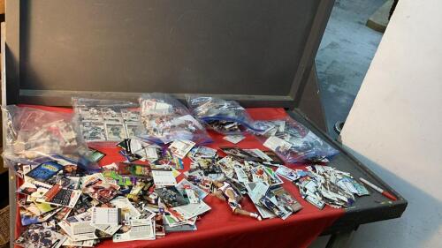 HOCKEY & A FEW ANIMA TRADING CARDS AND NASH FIGURINE