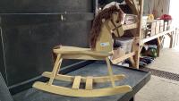 WOODEN ROCKING HORSE