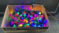 BOX OF MULTI COLOURED CHRISTMAS LIGHTS