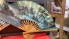 (2) LARGE DECOR FANS W/ WOOD FRAMES - 2