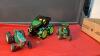 (2) ERTL METAL/CAST TRACTORS AND A JD ERTL PLASTIC MONSTER TRUCK- (2)