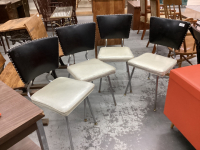 4 VINTAGE KITCHEN CHAIRS