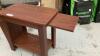 SMALL SIDE TABLE W/ SLIDE OUT SHELF AND MAGAZINE RACK - 3
