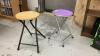 (2) FOLDING STOOLS