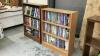 (2) SMALL SHELVES W/ DVD'S - 2