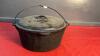 CAST IRON DUTCH OVEN W/ LID & HANDLE - LID IS MARKED TEXSPORT