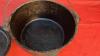 CAST IRON DUTCH OVEN W/ LID & HANDLE - LID IS MARKED TEXSPORT - 3