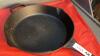 (3) CAST IRON FRY PANS - - 2