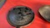 (3) CAST IRON PANS - (2) FRY PANS, (1) GRIDDLE - 2